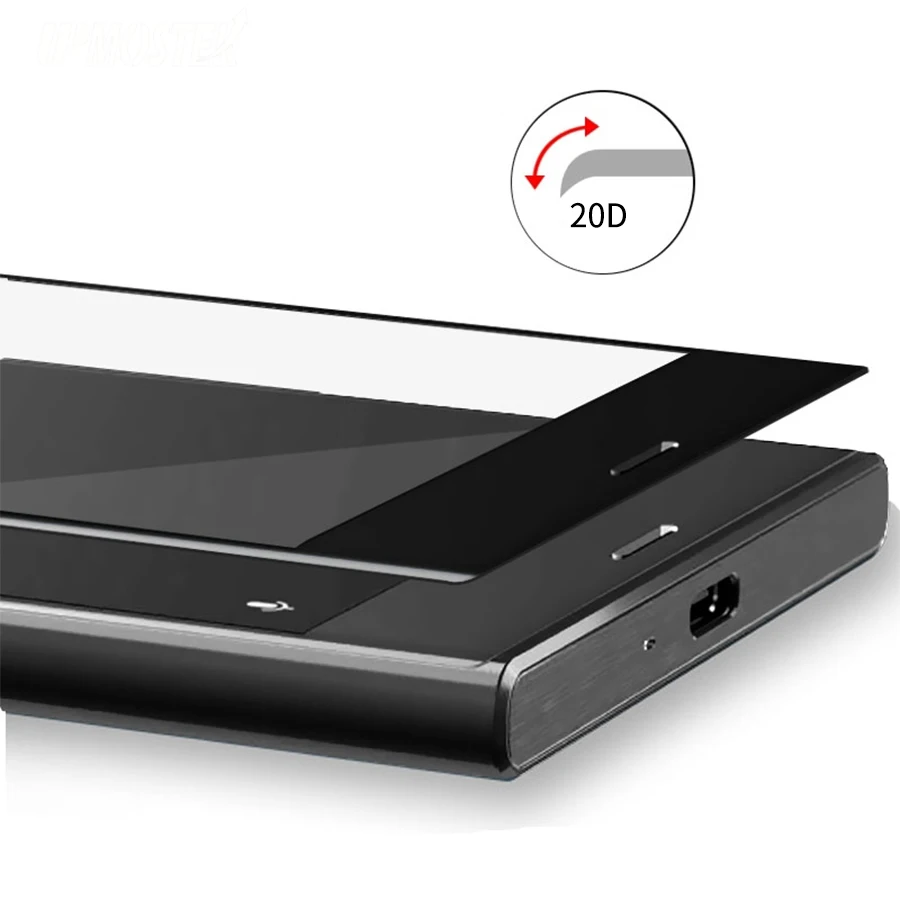 Изогнутое закаленное стекло 20D для Sony Xperia XA XA1 XA2 Ultra X Compact XP XZ3 XZ4 XZ2 XZS изогнутая