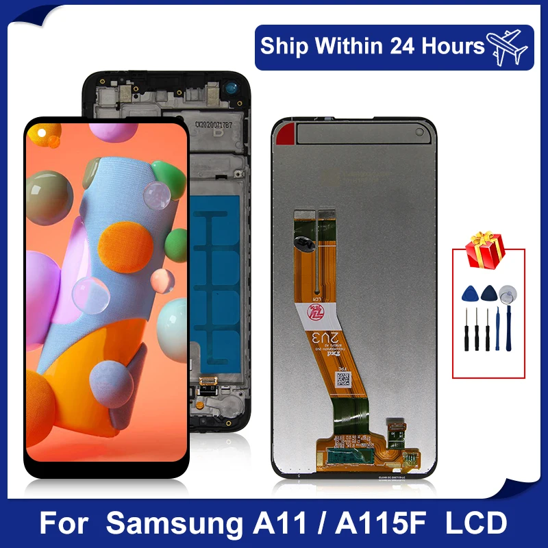 6 4 &quotдля Samsung Galaxy дисплей A11 LCD A115F A115F/DS сенсорный экран дигитайзер для A115 запасные части|Экраны мобильных