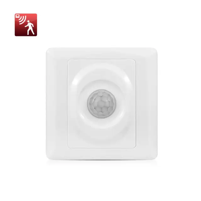 Smart PIR Motion Sensor Switch AC 110V - 240V Recessed Infrared Auto Control ON/Off Wall switch Human body induction Detector 5