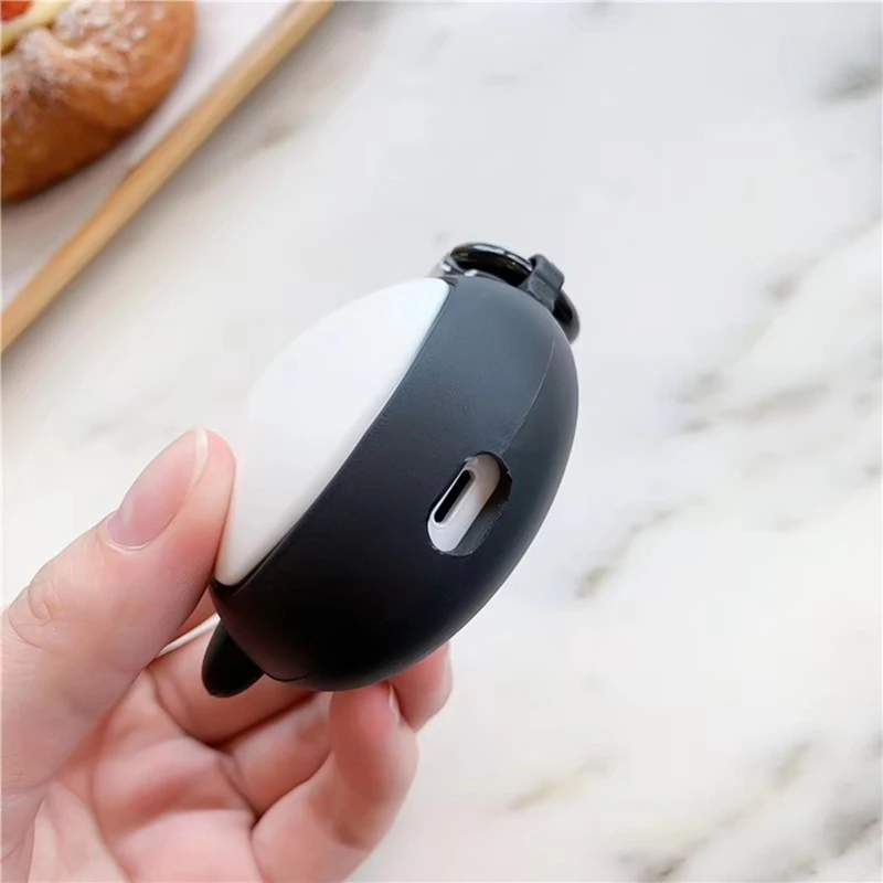Симпатичные Пингвин беспроводные bluetooth наушники чехол для Apple Airpods силиконовые наушники Чехлы для Airpods 2 защитный чехол