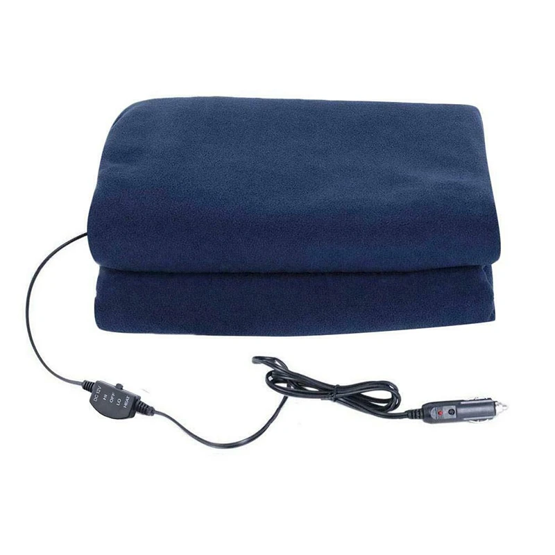 Car Electric Heating Blanket 12V Car Constant Temperature Heating Blanket with AC Adapter for Car Auto Supplies RV- Great Cold