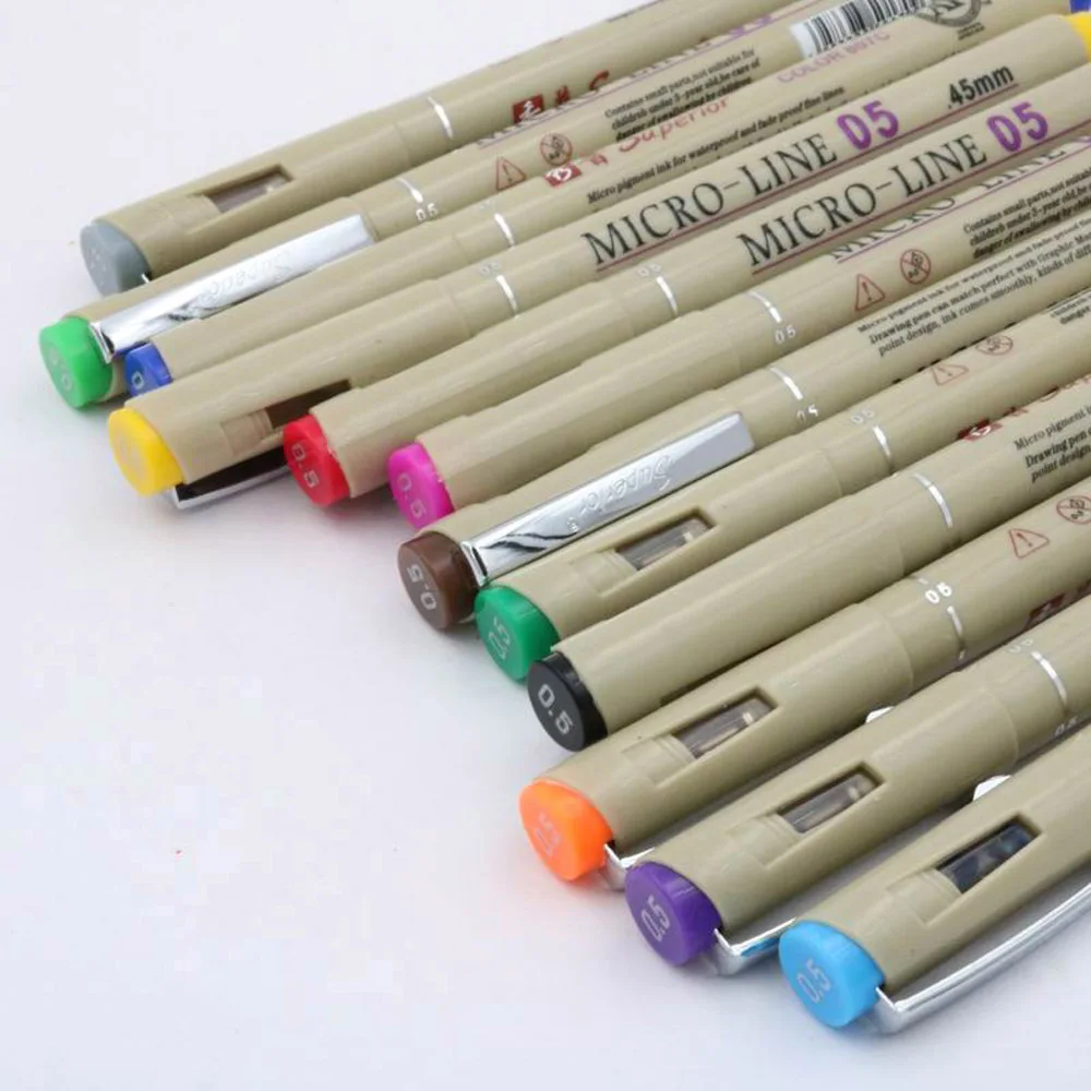 1pc 05mm Needle Drawing Line Micron Pen Art Markers