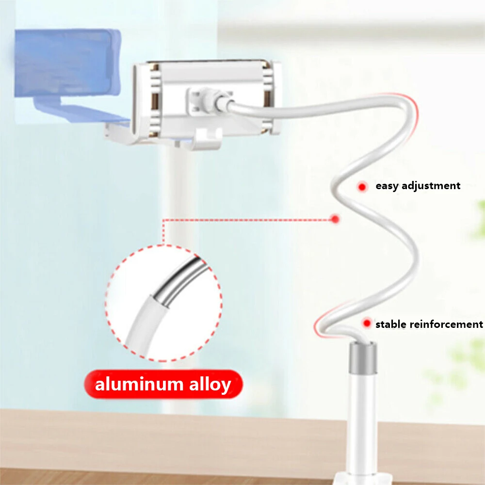 Держатель мобильного телефона с 1" HD Проекционный усилитель экрана телефона Регулируемый гибкий все углы 60 см ленивая кровать Настольный кронштейн