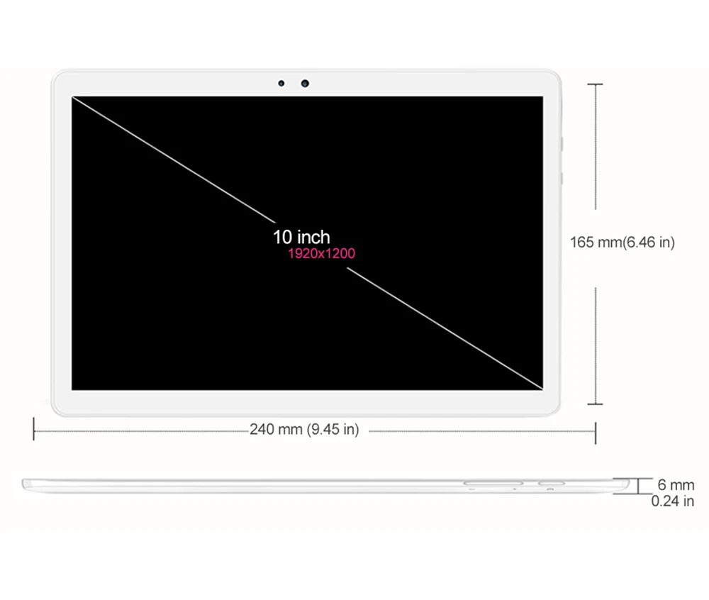 4 аппарат не привязан к оператору сотовой связи 10-дюймовый планшетный ПК 10 core Android 8,0 Оперативная память 6 ГБ Встроенная память 64 Гб 1920*1200 ips Разрешение 2,4G/5G WI-FI 8MP камера Планшеты