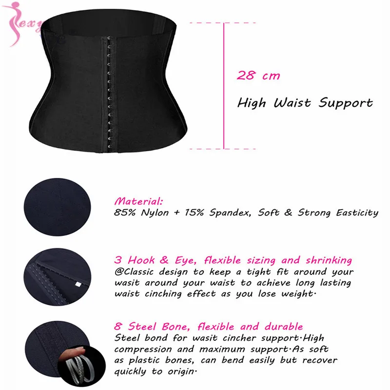 SEXYWG тренажер для талии Cincher послеродовой пояс для женщин power Hot Body Gym Shaper пояс под грудью контроль корсет Фирма Спорт