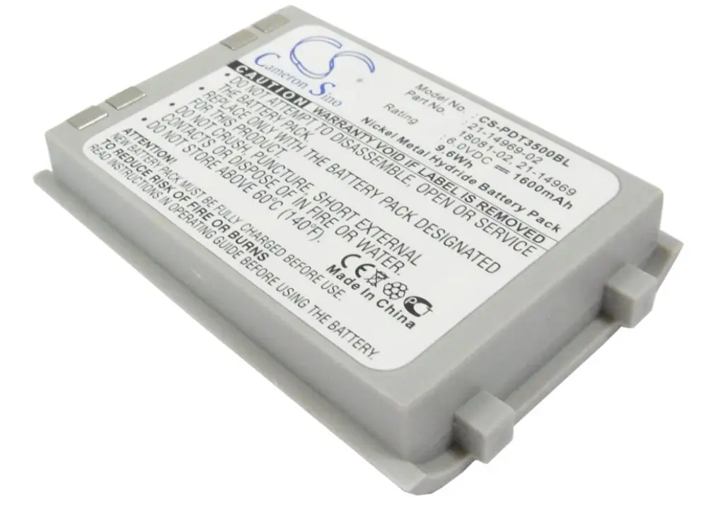 Cameron sino 1600 мА/ч, батарея для символ PDT3500 PDT3510 PDT3540 18081-02 21-14969 21-14969-02 В переменного тока, 50-14000-011 в переменного тока, 50-14000-059