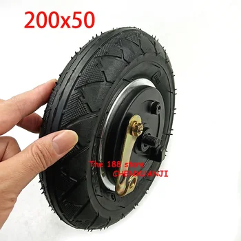 

200x50 With Drum Brake 8" Pneumatic Wheel With Expansion Brake for Electric Scooter Aluminium Wheel Brake