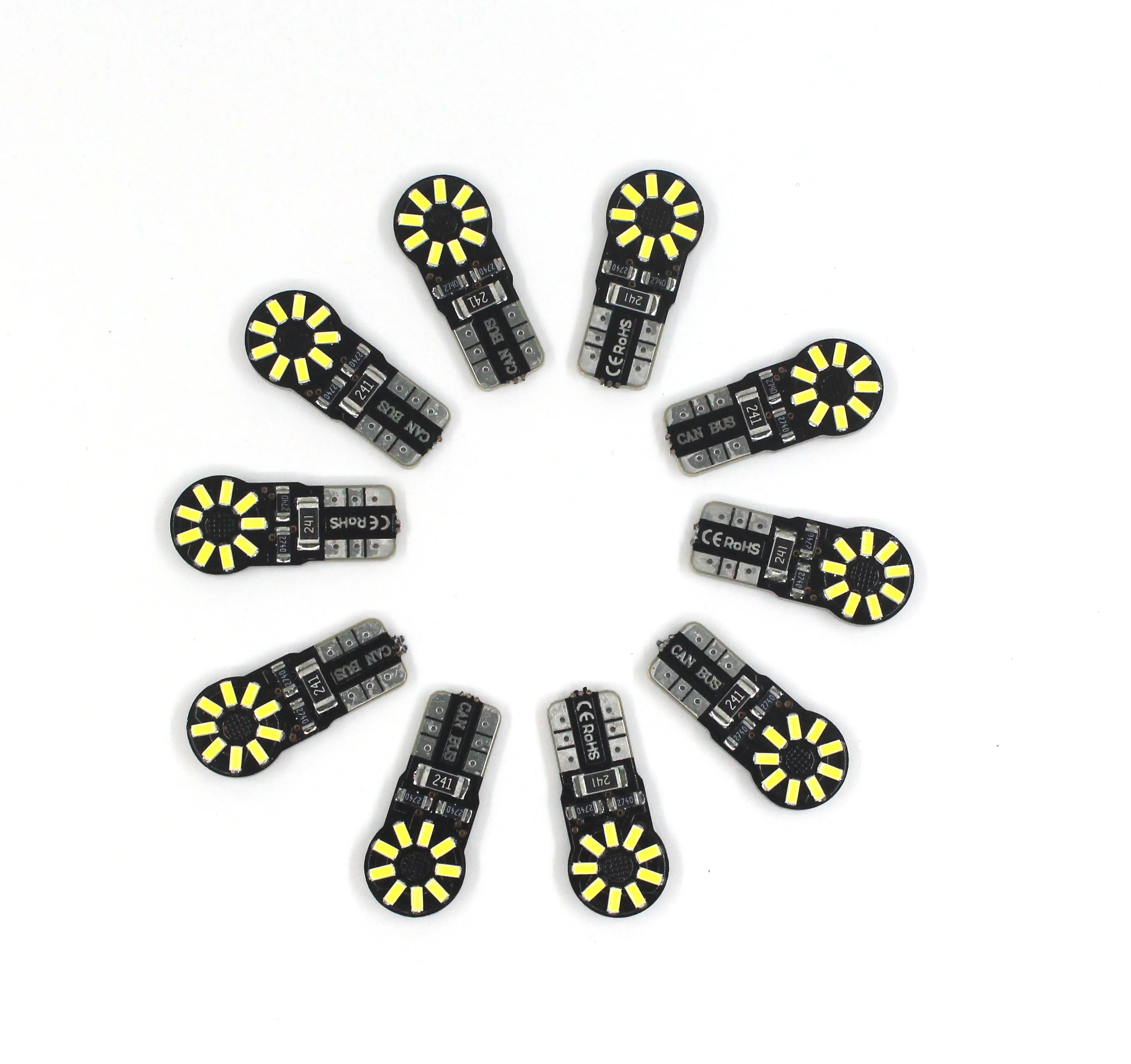10 шт. Автомобильный светодиодный фонарь T10 W5W 3014 18SMD указательный сигнал 12 В 2 Вт 6000