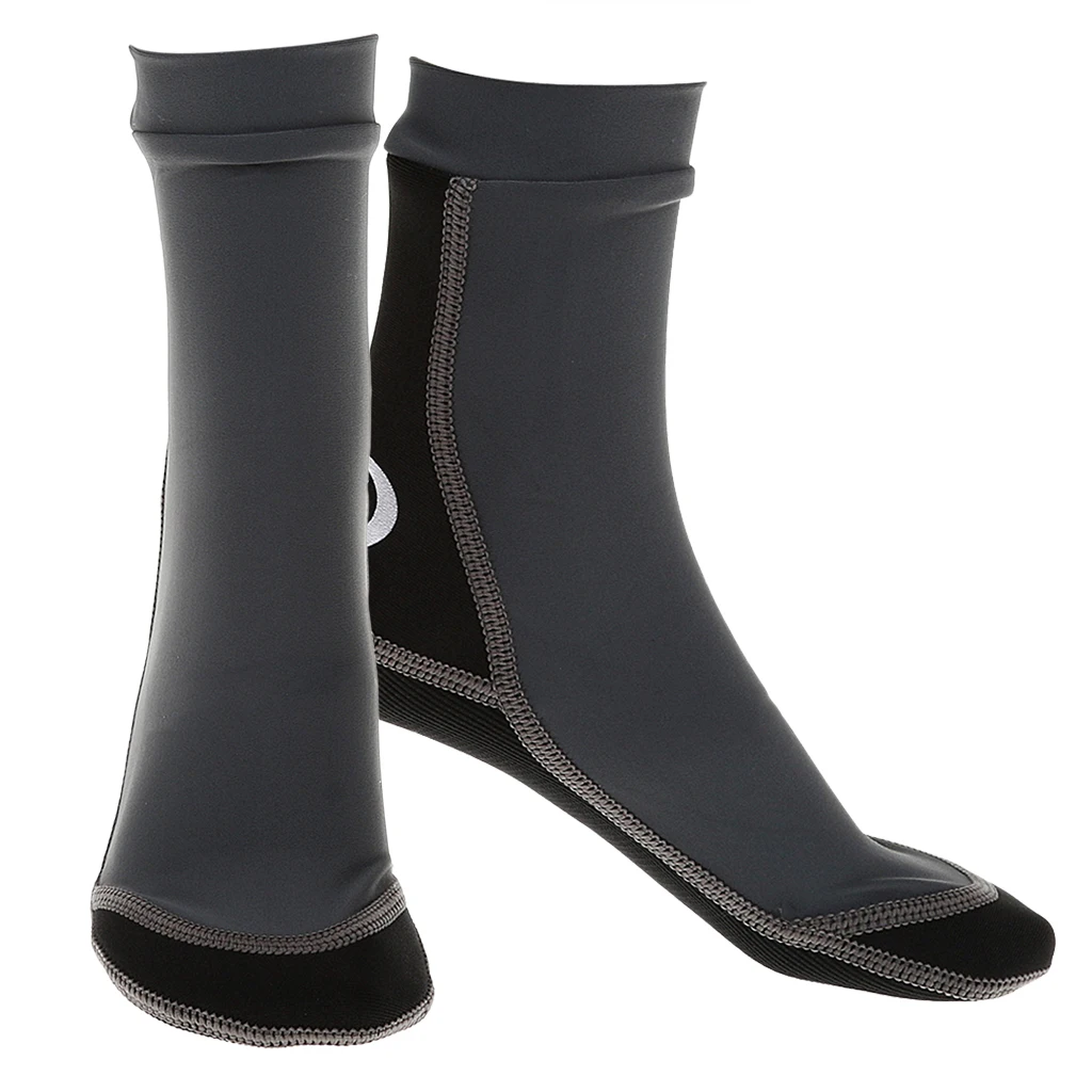 1,5 мм Премиум Унисекс для подводного плавания из неопрена серфинг водные спортивные носки гидрокостюмы для мужчин и женщин S/M/L/XL - Цвет: Gray M