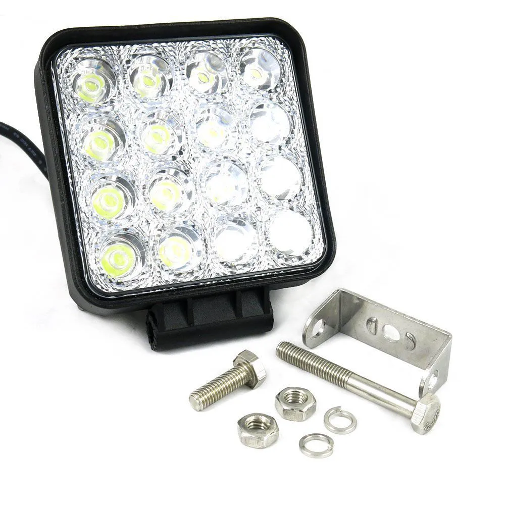 

48W LED Work Lighting 12V 24V 6000K Lamp Spotlights Off Road Truck Car Light Bar Working Lights Accessory