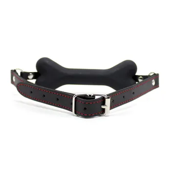 Doggy Bone Mouth Ball Gag Silicone Fetish Slave Drool Ball Gag Oral Fixation Mouth Stuffed Sex Toys For Couples Women 4