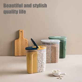 

Kitchen storage PP box with lid transparent container kitchen storage bottle jar multi-grain jar sealed kitchen accessories home