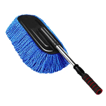 

Universal Car Cleaning Brush Auto Window Duster Retractable Microfiber Stainless Steel Long Handle Dust Washable Car Washer