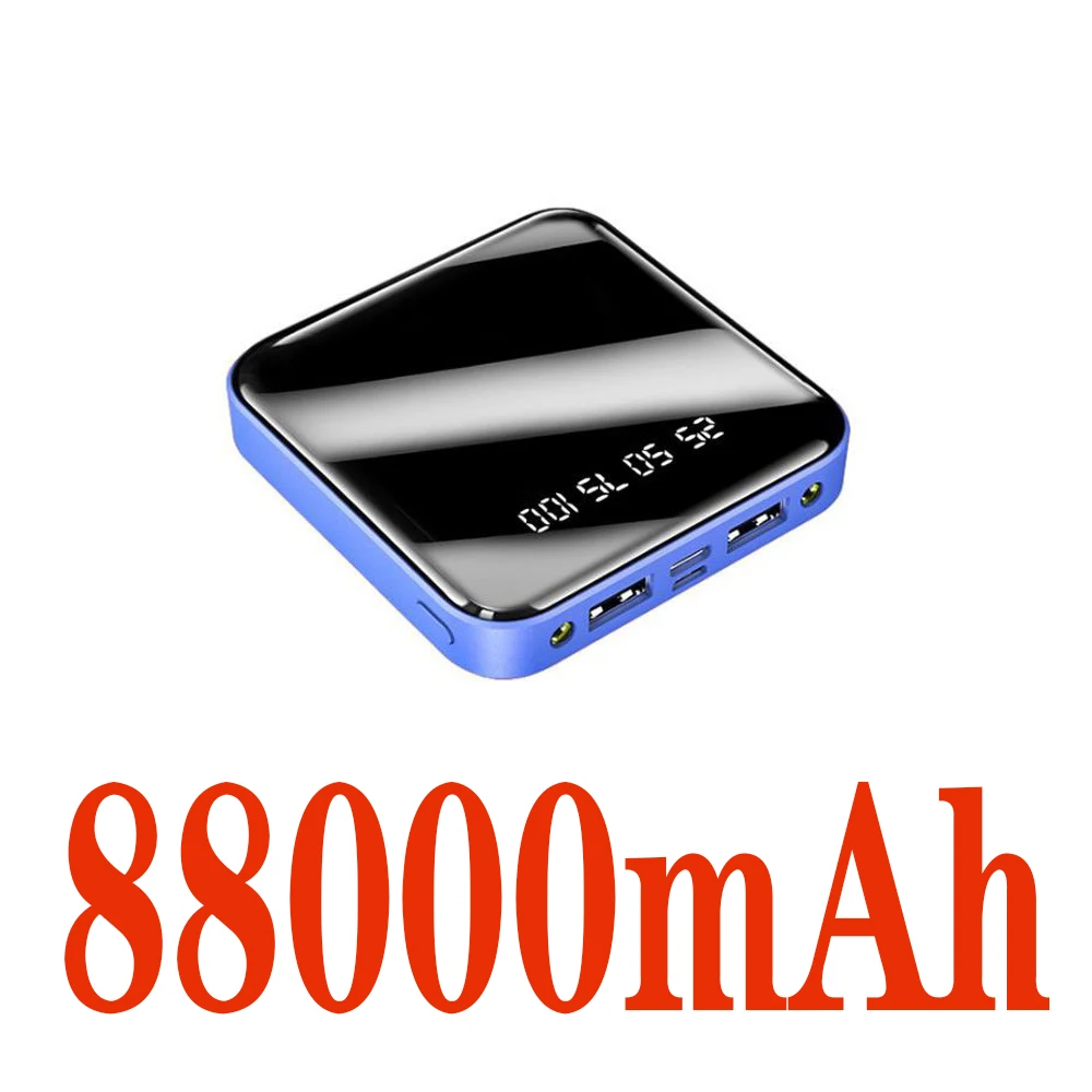 Mini Power Bank 88000mAh LED Power Display 10000mAh Power Bank Small Portable Charger Bank Mobile Bank Power Supply charmast Power Bank