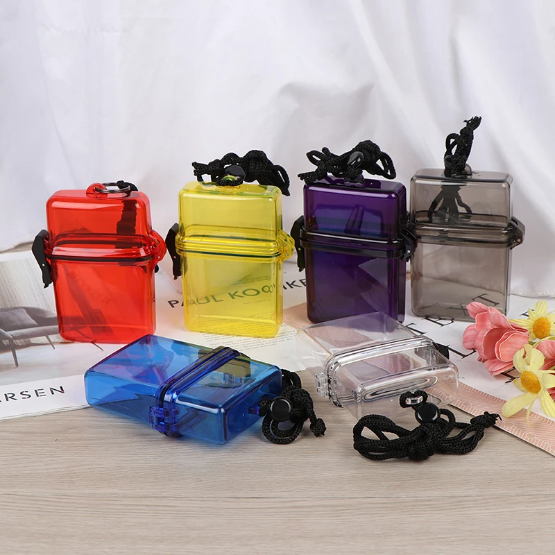 Scuba Diving Kayaking Waterproof Dry Box Gear Accessories Container Case Rope Clip Money ID Cards Keys storage box herb storage container medicine storage container honey storage container