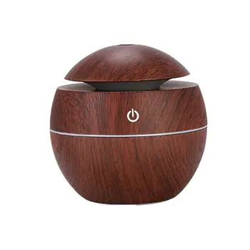 

Household Aromatherapy Machine Wood Grain Round Humidifier Mushroom Humidifier Wood Grain Aromatherapy Machine