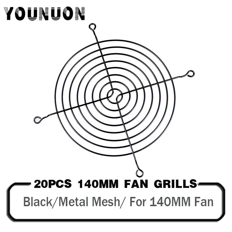 Ventilador de Resfriamento de Metal Grelha de Resfriamento para Computador com Capa de 140×140 mm 140 mm 14cm Malha Protetora para Ventilador