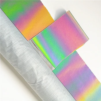 

Black Symphony Colorful Reflective Fabric For DIY Sewing Craft Clothing Bags Shoes Reflective Cloth Material Supplies