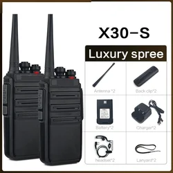 KSUN X65 – Scanner de talkie walkie UHF, 10KM, Station de Radio amateur bidirectionnelle, 1 ou 2 pièces 