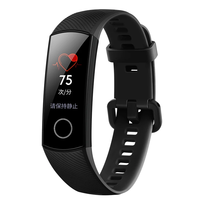 huawei Honor Band 5 Smartband AMOLED Смарт-часы кровяной кислород сердце яж фитнес-трекер сна Спорт Gps браслет - Цвет: Black