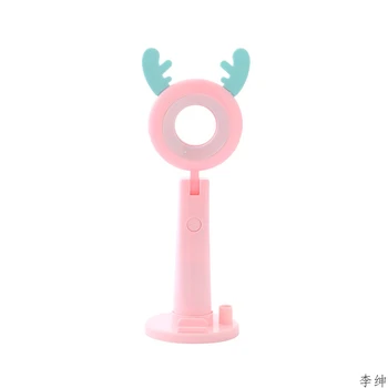 

Two Colors Dimming LED Night Light Girl Bedroom Decorative Lamp Multifunctional Dressing Lights USB Recharge Antlers Illuminator