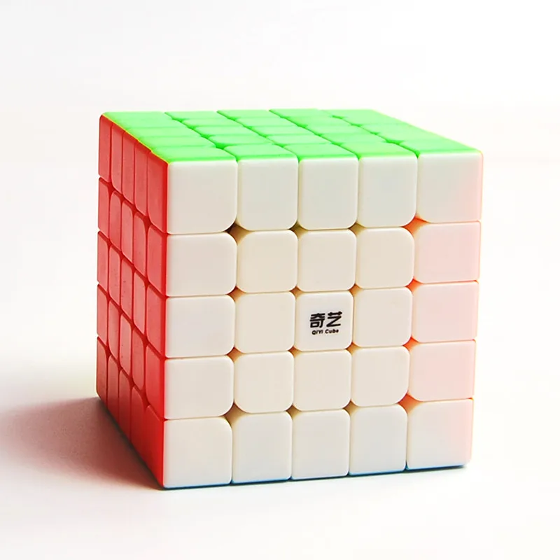 Нео Куб 5x5x5 Cubo Magico Qiyi Qizheng S волшебный куб 5x5 Stickerless Qizhengs скоростной антистрессовый куб игрушки для детей и взрослых подарок - Цвет: Stickerless
