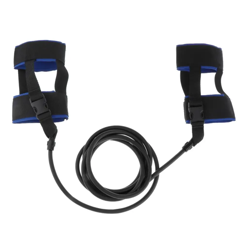 Stationary Swimming Pool Ankle Strap Swim Lap Training Exerciser Belt Set Harness Static Swimming Belt Resistance Bands 2020 New