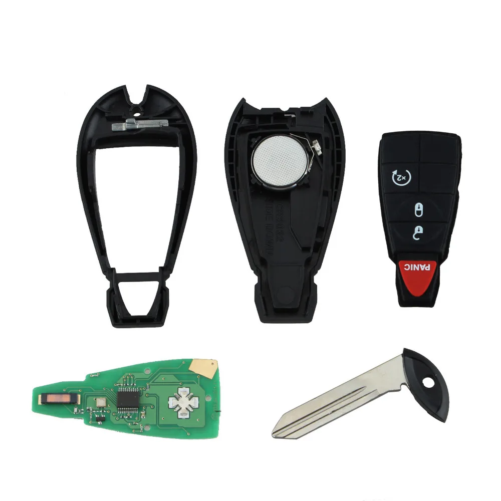 

Remote Smart Car Key, Remote Fob Case for Chrysler Fit Jeep Grand Cherokee Dodge Durango 2/3/4/5/6/7 Button fob Case