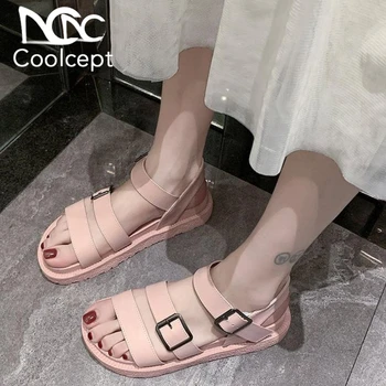 

CoolCept New Women Shoes Sandals Open Toe Buckle Strap Beach Sandals Fashion Casual Shoes Female Footwear Outdoor Size 35-40