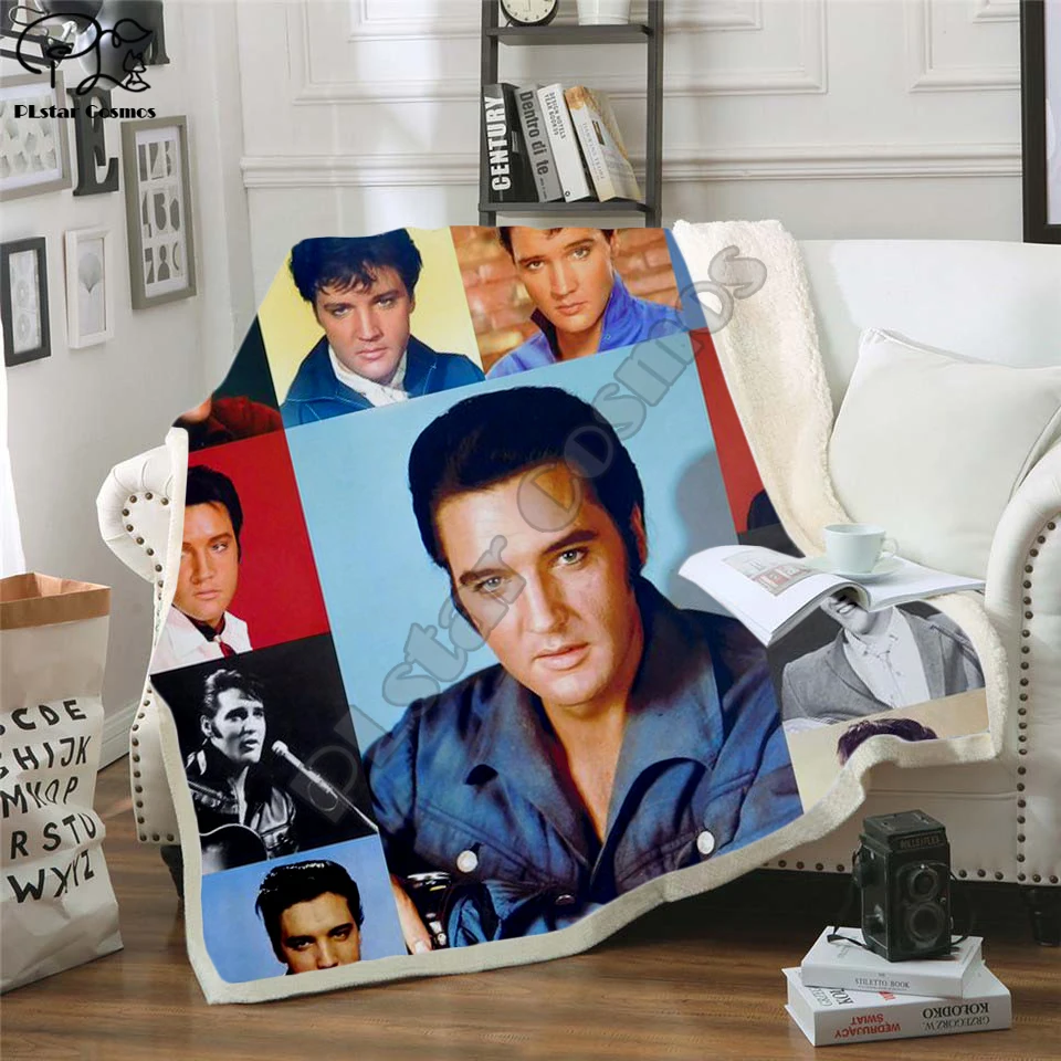 

Elvis Patched Design Blanket Plush 3d Printed for Adults Sofa Sherpa Fleece Bedspread Wrap Throw Blanket Microfiber -12