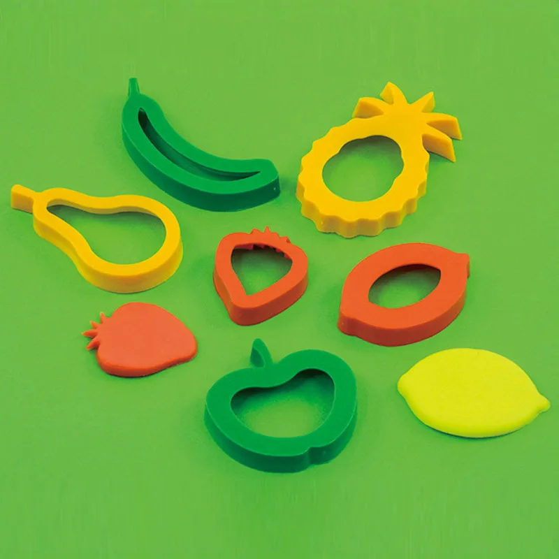 DIY Slime детская цветная глина ручной работы, пластиковые формы, инструменты для животных, насекомых, фруктов, овощей, пустотелые игровые наборы для теста, игрушки для детей