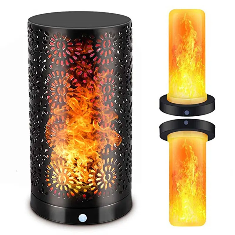 

BRELONG decorative flame light flashing bulb, USB rechargeable waterproof LED flashing vintage lantern flame candle light 1 pc