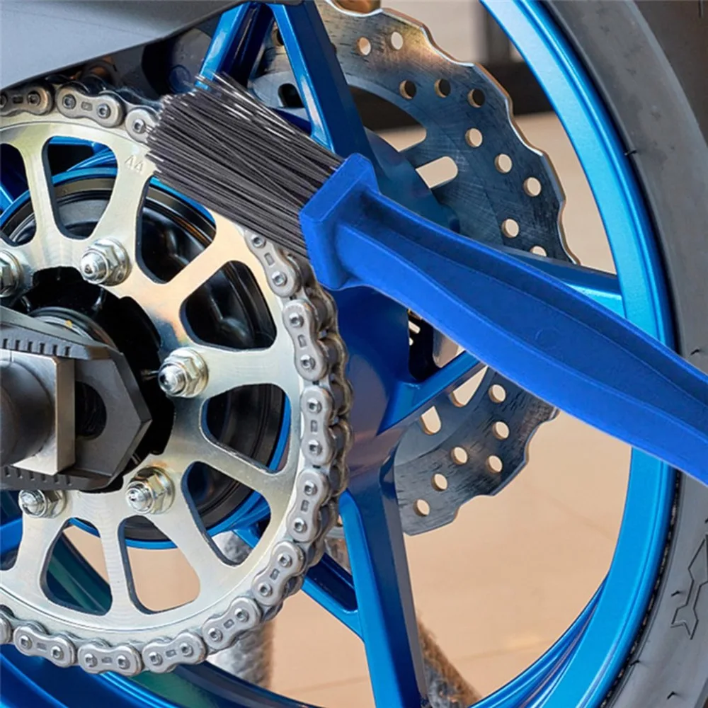 Мотоцикл Велосипед кисть для цепи Чистящая Щетка Электрический автомобильный велосипед цепь маховик обслуживание очиститель