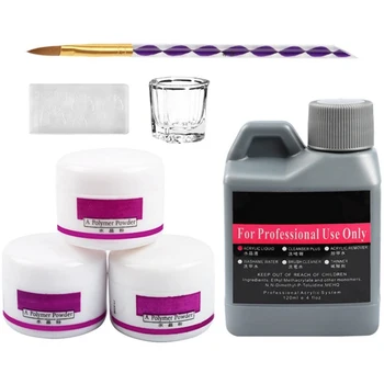 

7pcs Nail Crystal Armor Set Armor Phototherapy Portable Crystal Powder Crystal Liquid Set