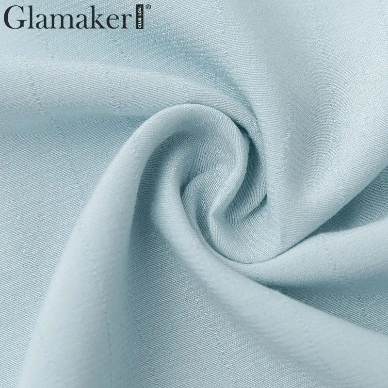 Glamaker тканая блузка свободного кроя из хлопка с расклешенными рукавами в стиле пэчворк с рюшами Элегантная блузка Женская Осенняя Зимняя Сексуальная Блузка