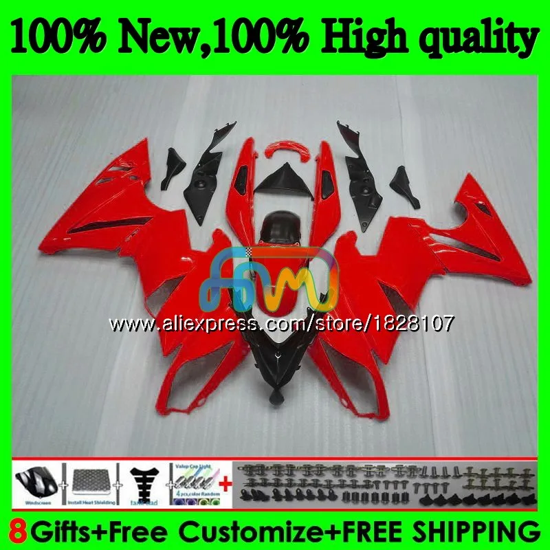 Тюнинг-пакет для KAWASAKI 650R ER 6 F 650 R ER6 F 09-11 31BS. 0 ER 6F 650-R ER-6F ER6F 09 10 11 2009 2010 2011 обтекатель фабрики "красный