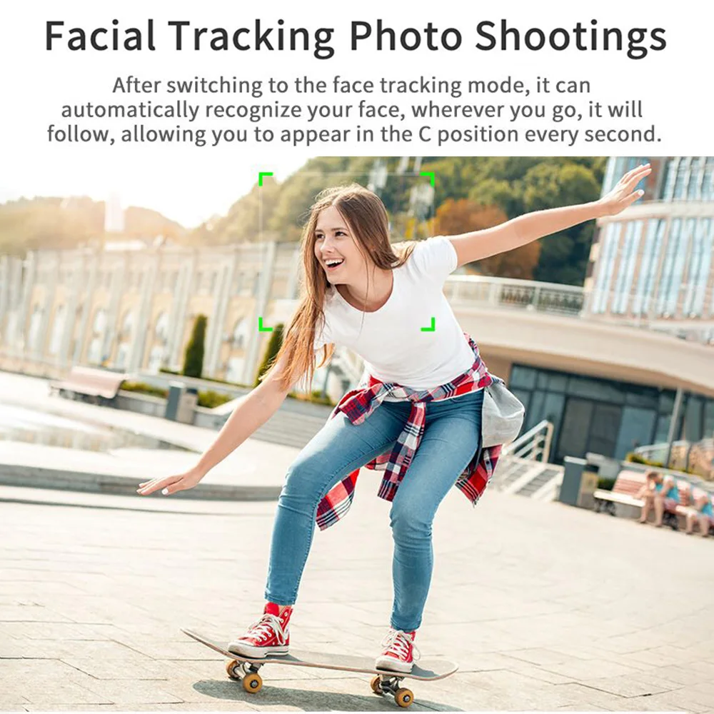 Портативный держатель для селфи с автоматическим отслеживанием 360 градусов