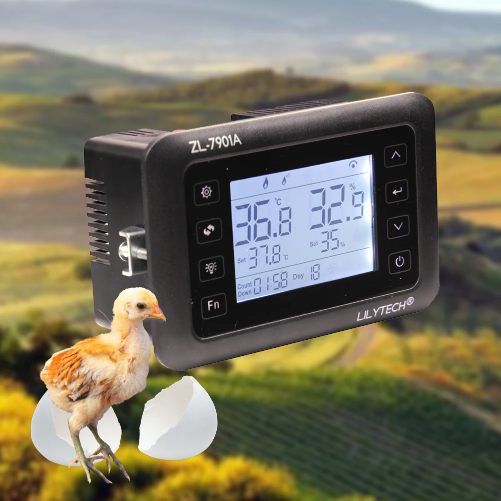 

Egg Automatic Incubator Temperature Humidity Control Rotation Time Control Protection Alarm Function Temperature Humidity Sensor