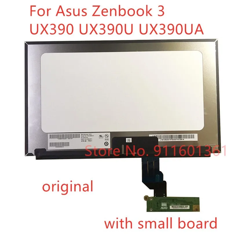 B125HAN03.0Free shipping original lcd replace FOR Asus ZenBook 3 UX390 UX390U UX390UA UX390UAK LCD Screen Assembly 12.5&quot FHD |