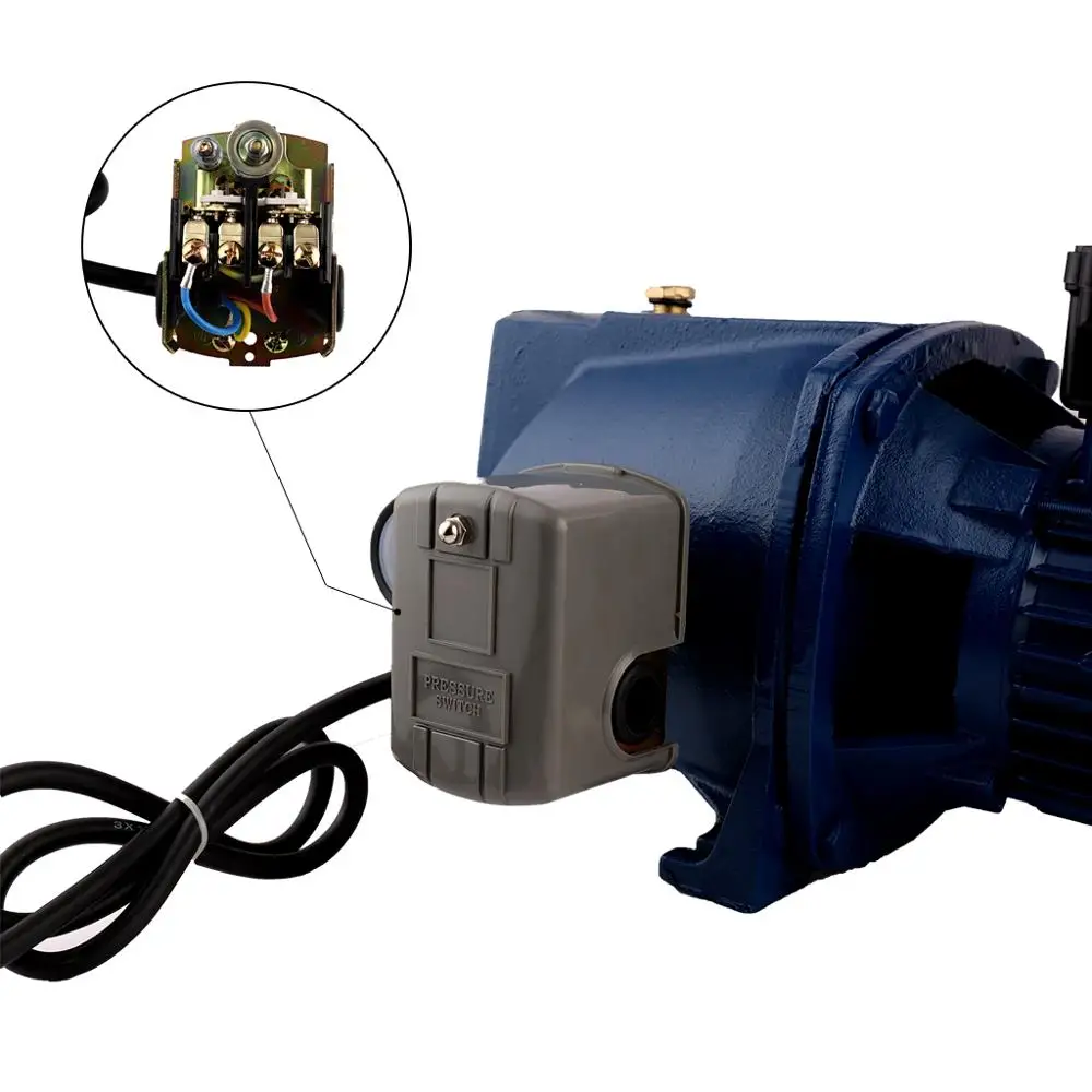 SHYLIYU с постепенным увеличением струйная насоса 110V 3/4HP Чугун JET насос головы 56 м 3.8m м³/ч для сада и дома струи водяного насоса " на выходе ТНВД(топливного насоса высокого давления