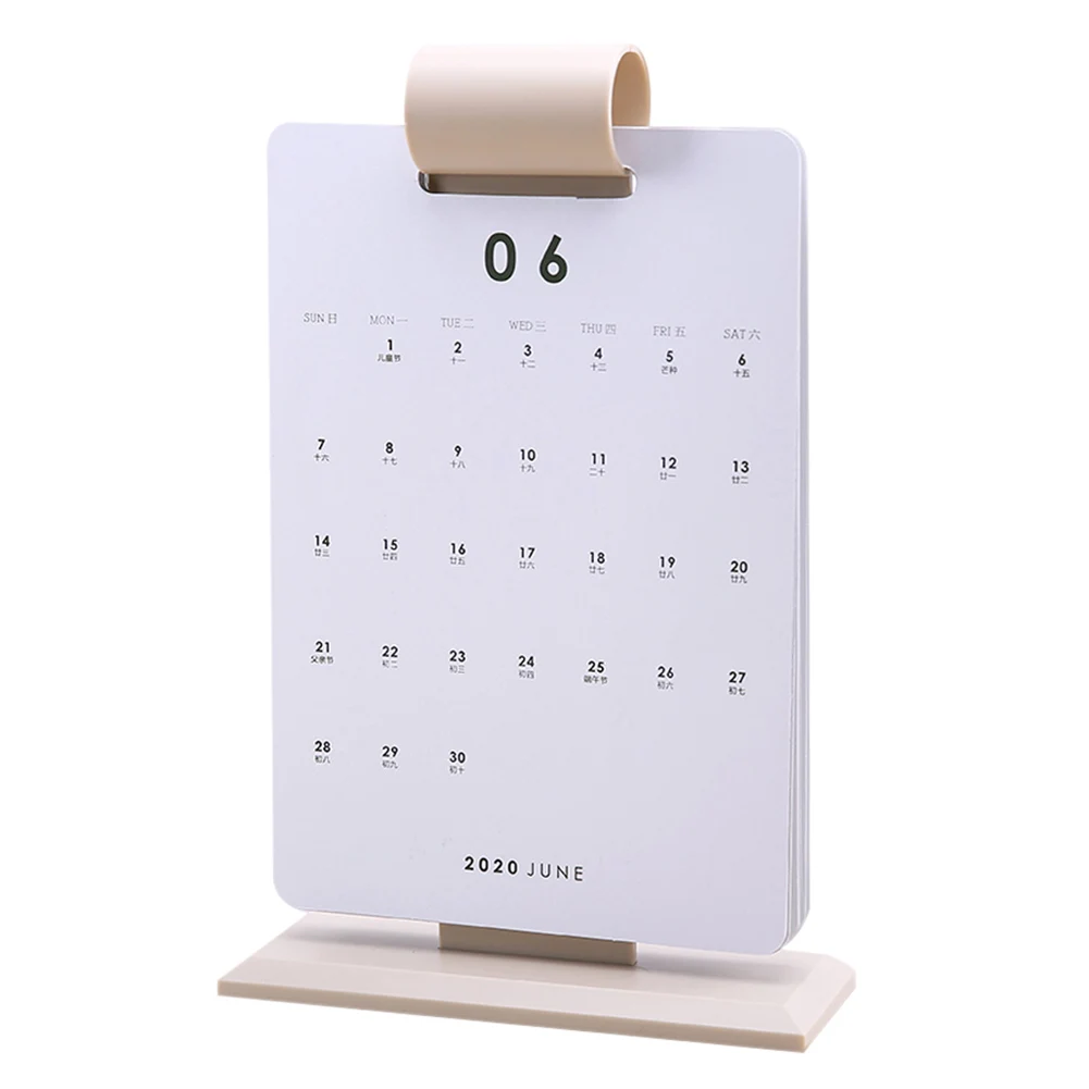 

Hot 2020 Desk Calendar Yearly Flip Calendar Daily Planners with Hanging Mount MVI-ing