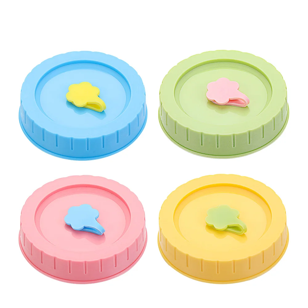 Cute Mason Jar Lid With Straw Hole 3