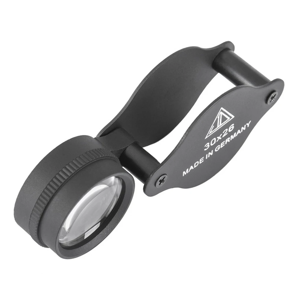 LOUPE,Loupe de poche pliante légère 30X, Mini Loupe de