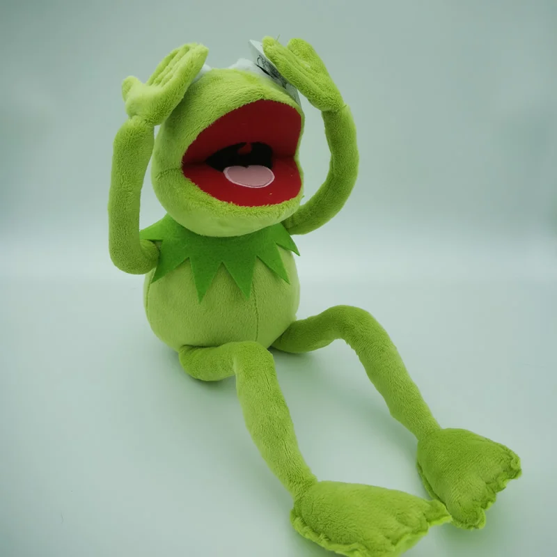 Spedizione Gratuita 45Cm Cartoon The Muppets Kermit Frog Giocattoli Di Peluche Bambola Morbida Per Bambini Regalo Di Compleanno
