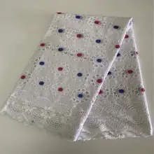 AF! Лучшие продажи нигерийские перфорированные хлопчатобумажные кружевные ткани высокого качества африканские кружевные ткани кружевной хлопковый материал! J91016