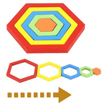 

New Educational Kids Toys Geometric Wooden Puzzles Shape Color Cognition Wooden Safety Smooth Cartoon Puzzle Toy For Children