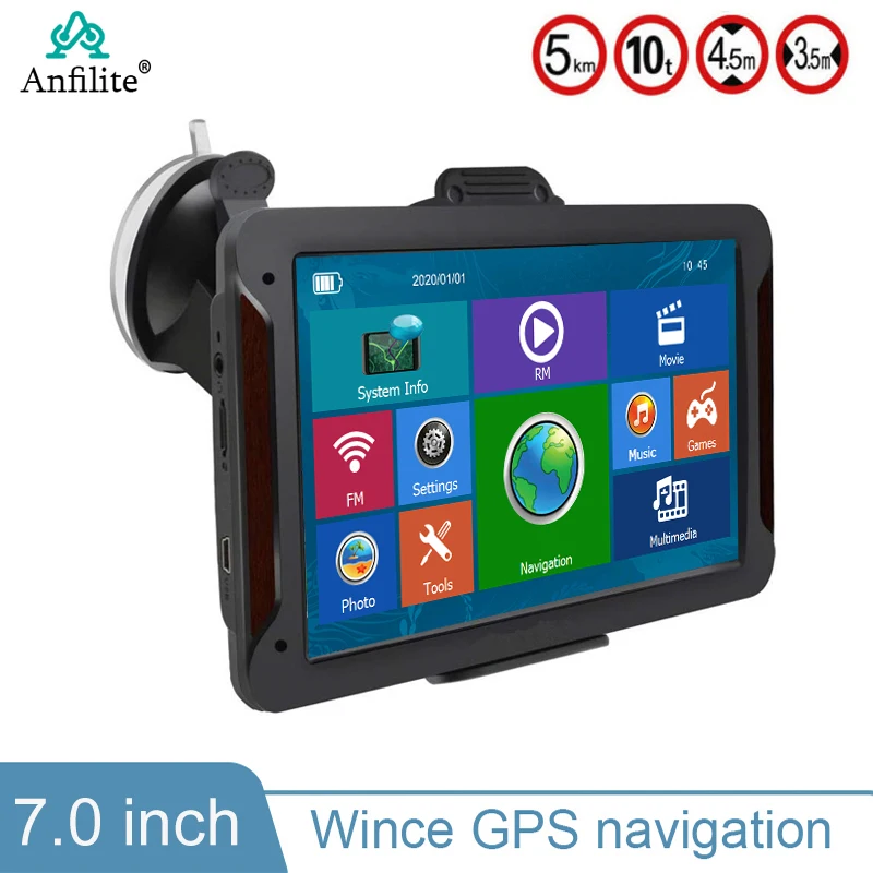 Автомобильный GPS-навигатор Anfilite 7 дюймов HD FM mp3 mp4 Navitel новейшая Карта Европы