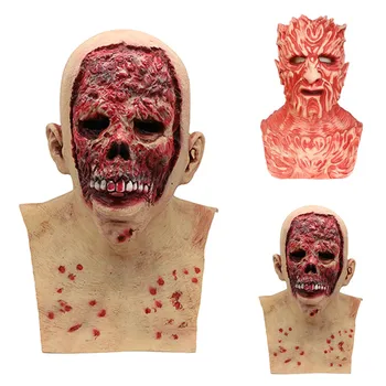 

Cosplay Carnival Mask Horrible Horror Face Mask Halloween Horror Silicone Mask Realistic Masquerade Mardi Gras Festival Masks