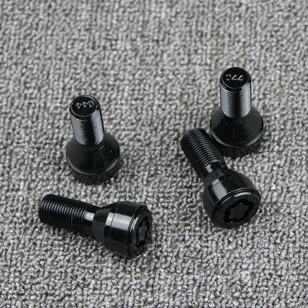 M14x1.25 Tire Screw Bolts Wheel Bolt Lock Key For BMW X3 X5 X6 5 7 Series F20 F30 F10 G30 2010-