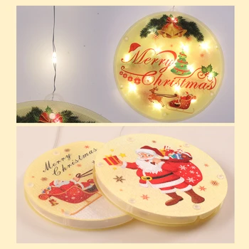 

LED Christmas Hanging Lights Lamps Xmas Decorative Lights Suction Cup And Remote For Pathway Bedroom Decoration Decor 2 Types